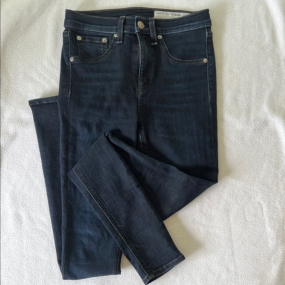 rag & bone Dark Blue Skinny Jeans